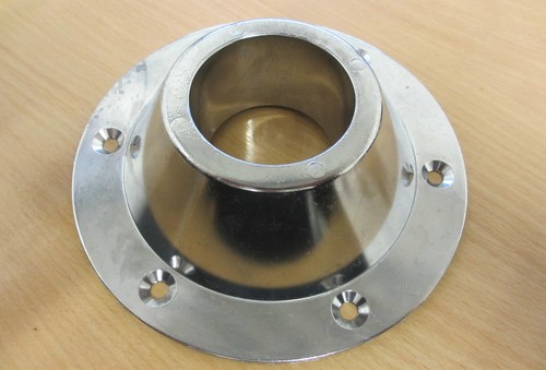 Chrome table leg - table, top